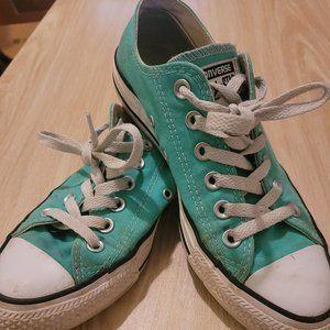 Green Converse All Stars